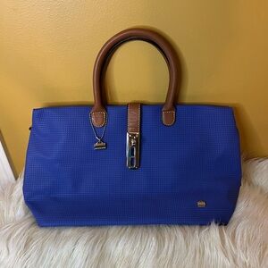 NWOT La Bagagerie Satchel Tote Bag Royal Blue